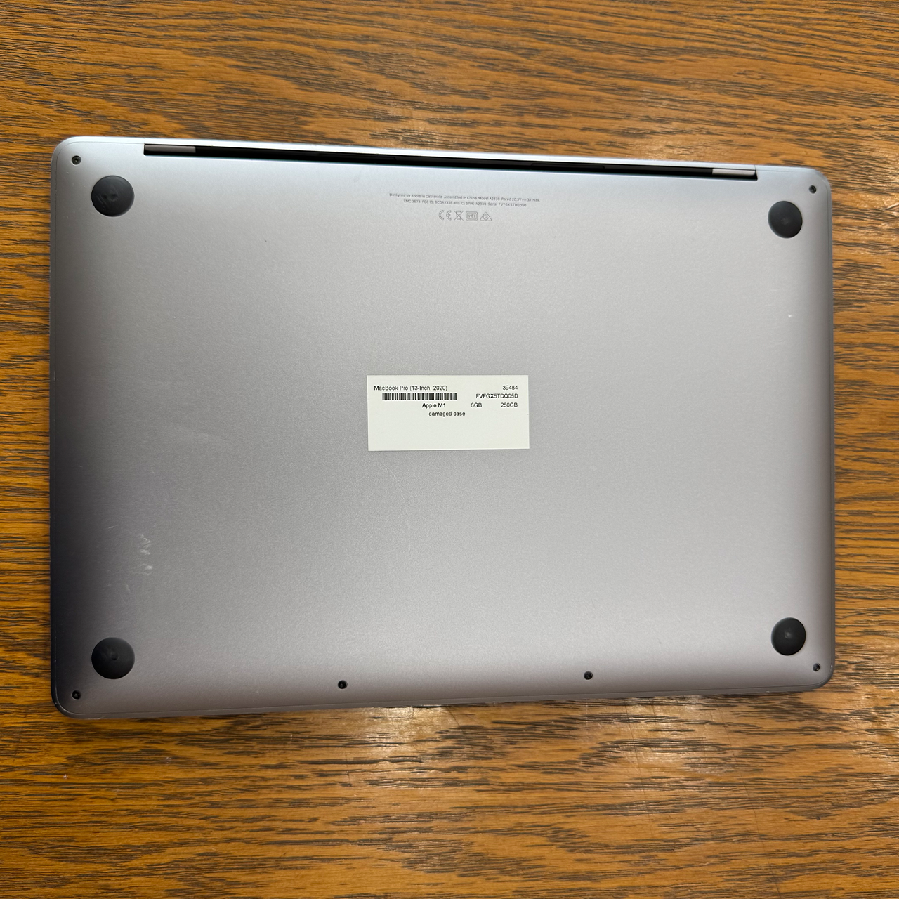 Apple MacBook Pro 2020 (Used) Apple M1 Chip 8GB RAM 256GB SSD 13.3" Inches Retina Display | 147 Cycles | Grey- Code: RNMB0037