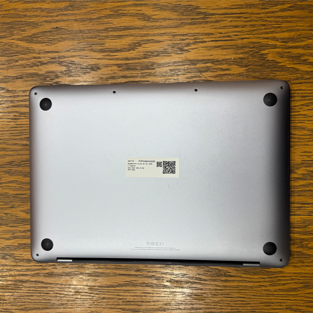 Apple MacBook Pro 2020 (Used) Apple M1 Chip 8GB RAM 256GB SSD 13.3" Inches Retina Display | 52 Cycles | Grey - Code: RNMB0049