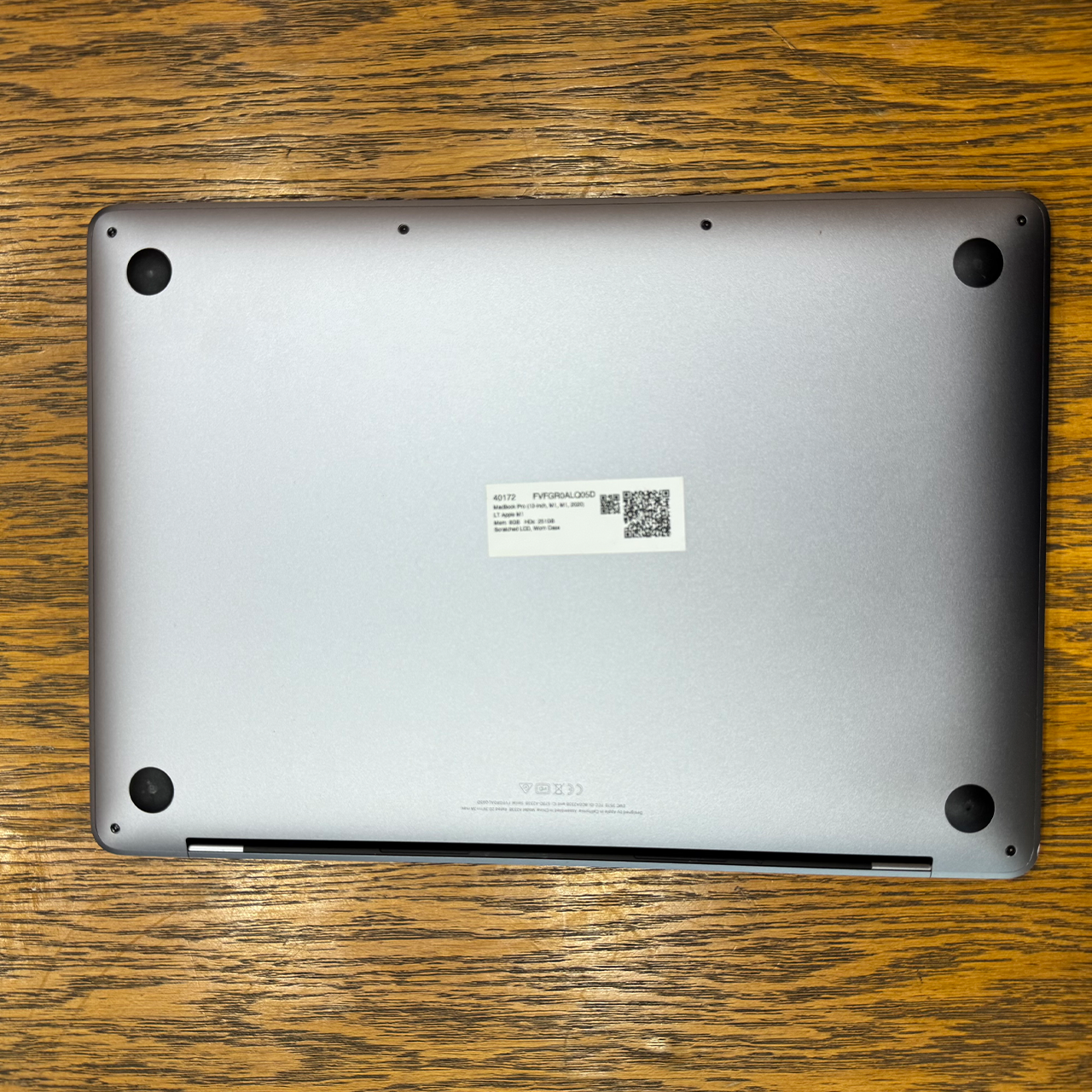 Apple MacBook Pro 2020 (Used) Apple M1 Chip 8GB RAM 256GB SSD 13.3" Inches Retina Display | 122 Cycles | Grey - Code: RNMB0044
