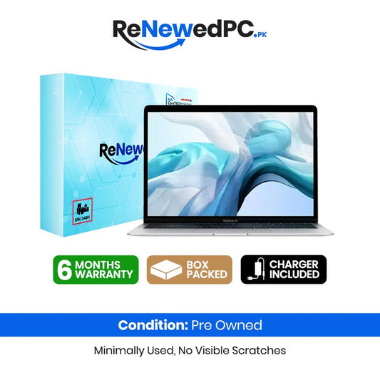 Apple MacBook Air 2018 (Used) Intel Core i5 8GB RAM 256GB SSD 13.3" Inches Retina Display | 929 Cycles | Silver - Code: RNMB0012