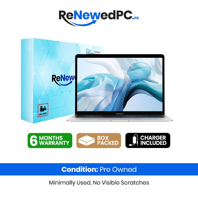 Apple MacBook Air 2019 (Used) Intel Core i5 16GB RAM 512GB SSD 13.3" Inches Retina Display | 906 Cycles | Silver (Code: RNMB0002)