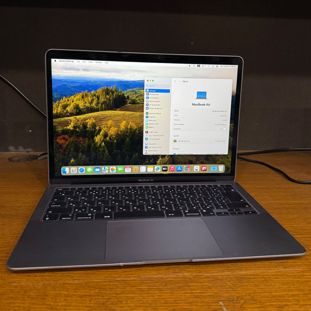 Apple MacBook Air 2020 (Used) Apple M1 Chip 16GB RAM 256GB SSD 13.3" Inches Retina Display | 138 Cycles | Space Grey - Code: RNMB0027