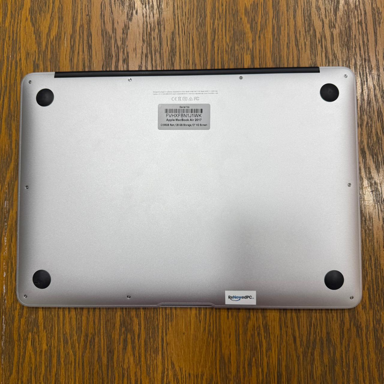 Apple MacBook Air 2017 (Used) Intel Core i5 8GB RAM 128GB SSD 13.3" Inches Retina Display | 50 Cycles | Silver - Code: RNMB0023